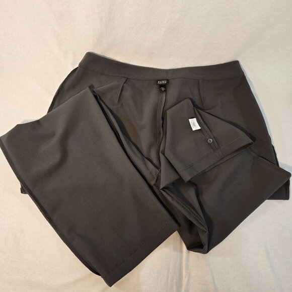 EILEEN FISHER Old Money Minimalist Olive Green Straight Leg Size XL New NO Tags! - Picture 10 of 16